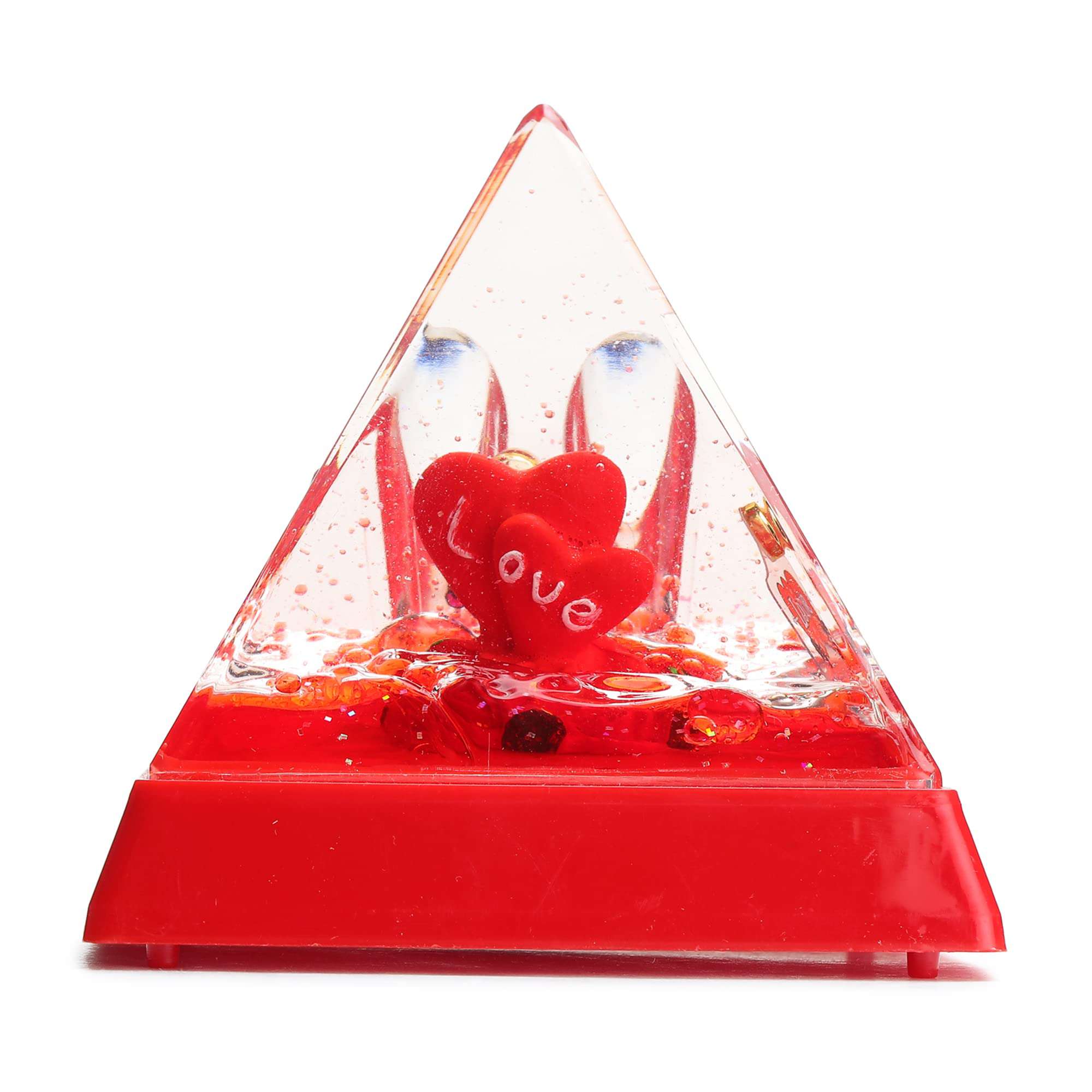 SP Traders Enchanted Red Love with Sparkle – Handmade Preserved Rose Resin Mould (Valentine's Day, Birthday, Anniversary Gift)