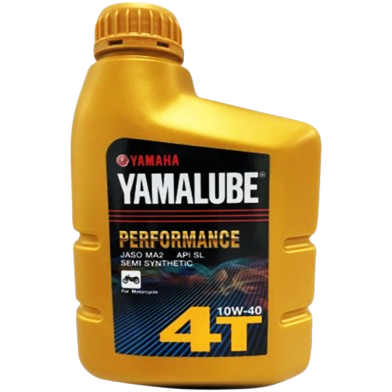 Yamalube 10W-40 Semi-Synthetic Engine Oil for Yamaha Motorcycles – 1 Liter