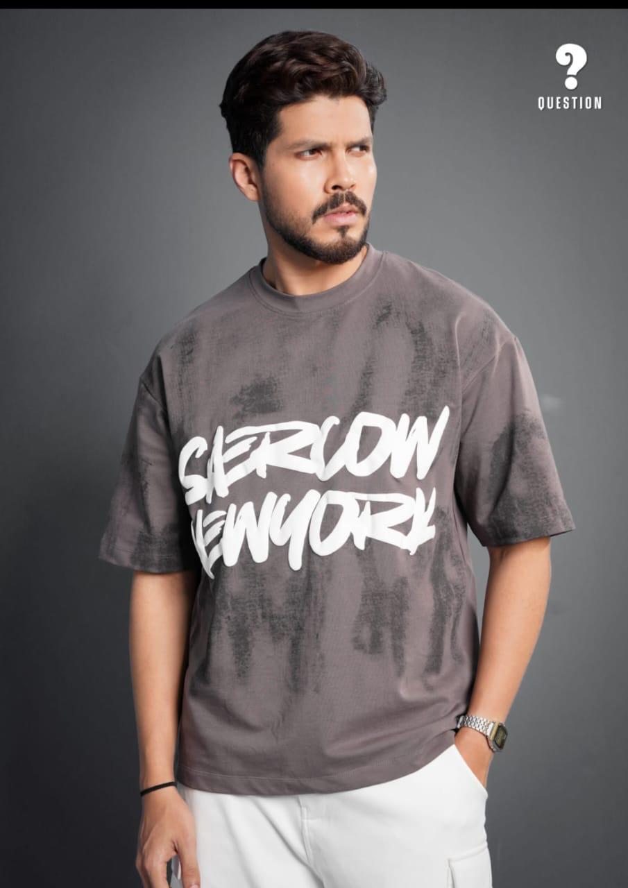 Drop shoulder T shirt