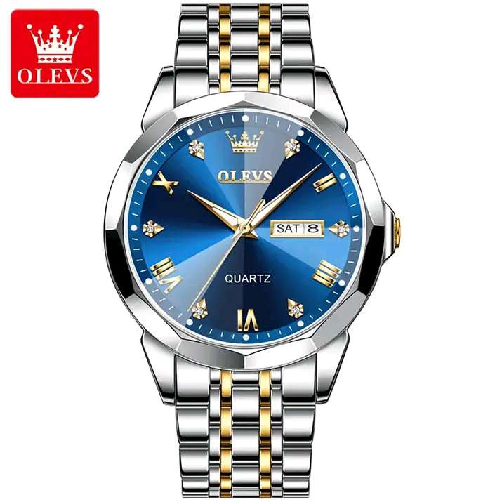 Men's Watch Olves 9931 new luxury fashion stainless steel imported quartz movement wrist-watch for men - Watch