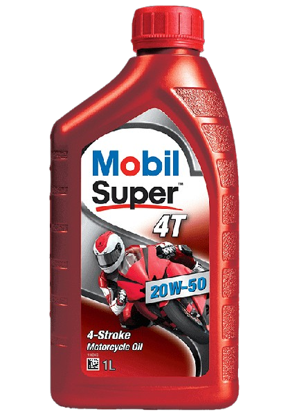 Mobil Super 4T 20W-50 Motorcycle Engine Oil – Premium Mineral 4-Stroke Lubricant, 1 Liter