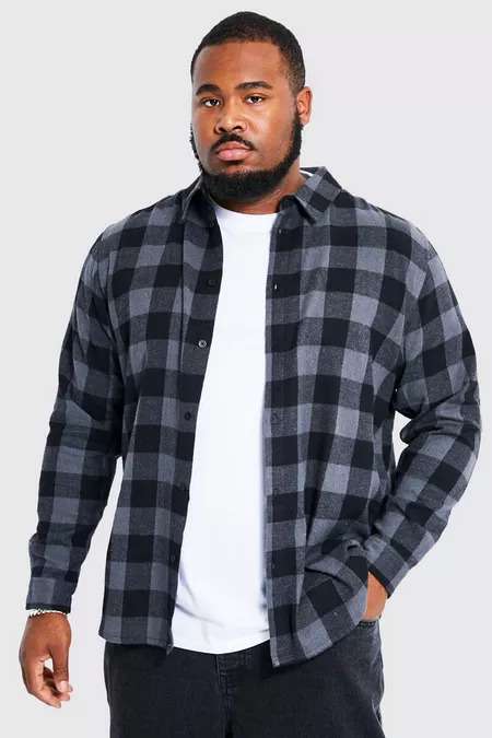 Sleeve Buffalo Check Shirt