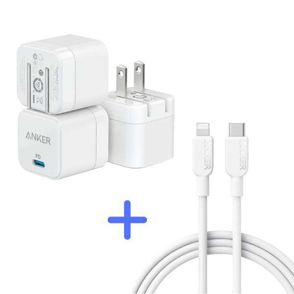 Anker PowerPort Series 3 20W Cube Charger with Cable