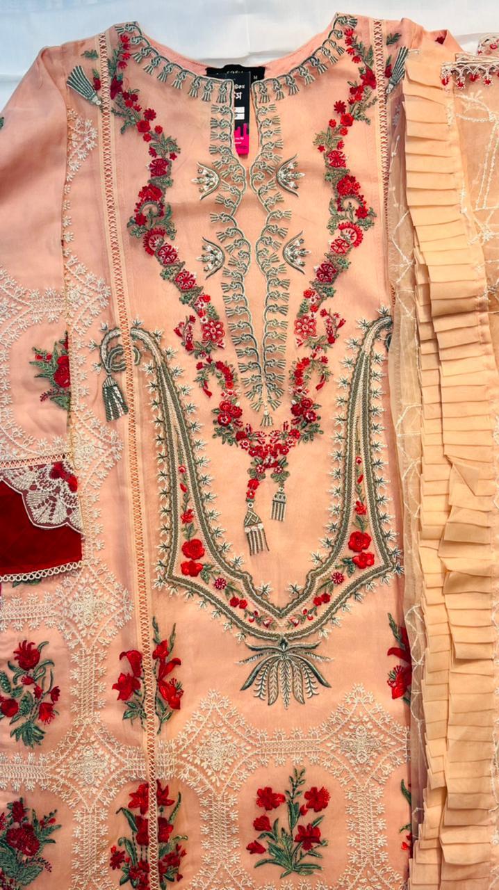 pakistani sadabahar organza 2piece