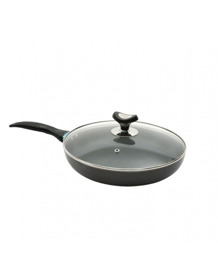 Topper Nonstick Glamour Fry Pan with Lid 30 CM - Gray